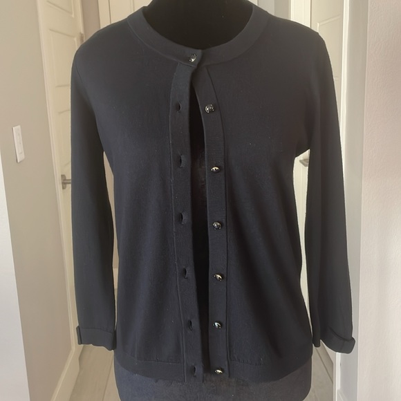 kate spade Sweaters - KATE SPADE Darling Black Cardigan With Bows Size S